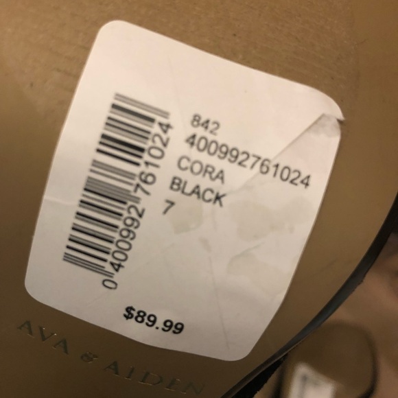 Ava & Aiden Cora Heels Mules Velvet Damask 7 - Picture 9 of 9